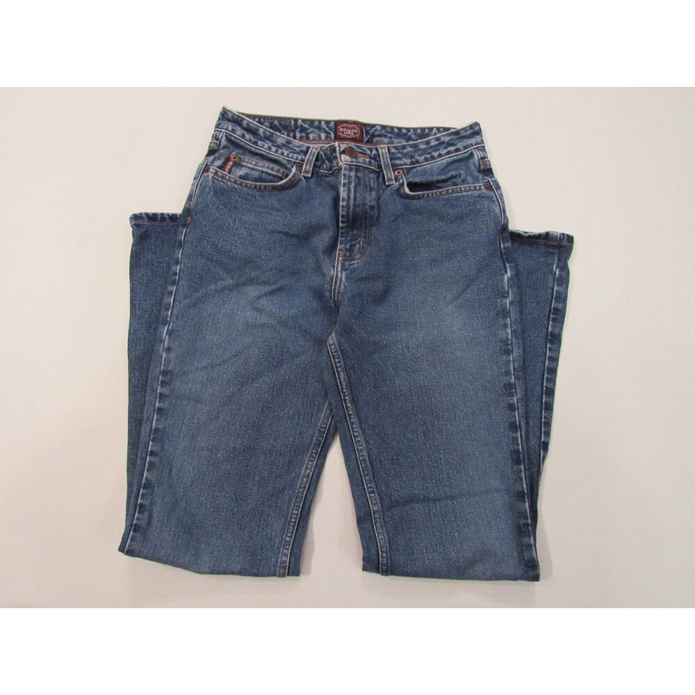 Juniors Vintage Bongo 1982 Rancher Jean Size 7 Dark Sandblasted Blue Color